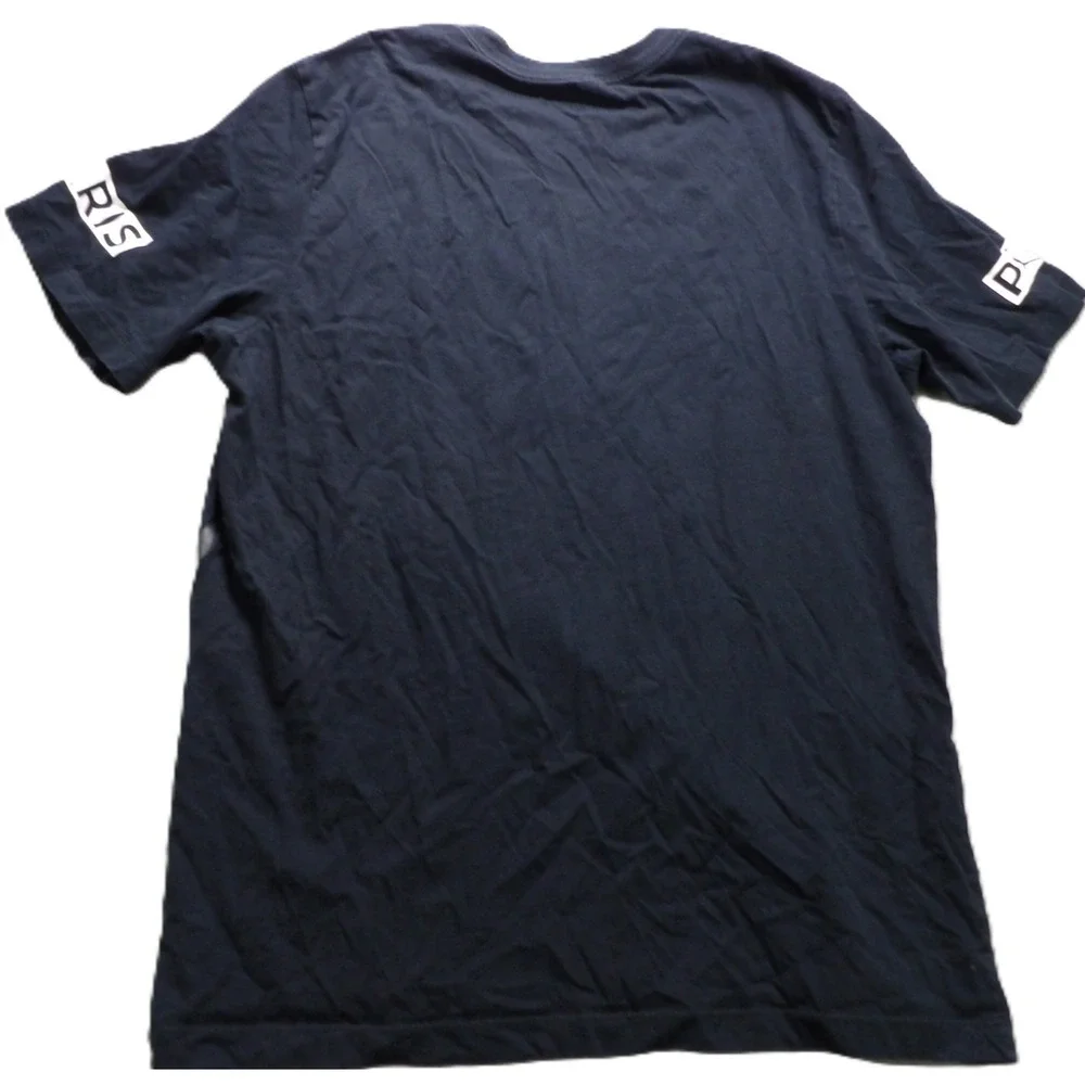 Jordan PSG Paris Saint Germain Jumpman Shirt Cotton Men L Black Graphic Tee
